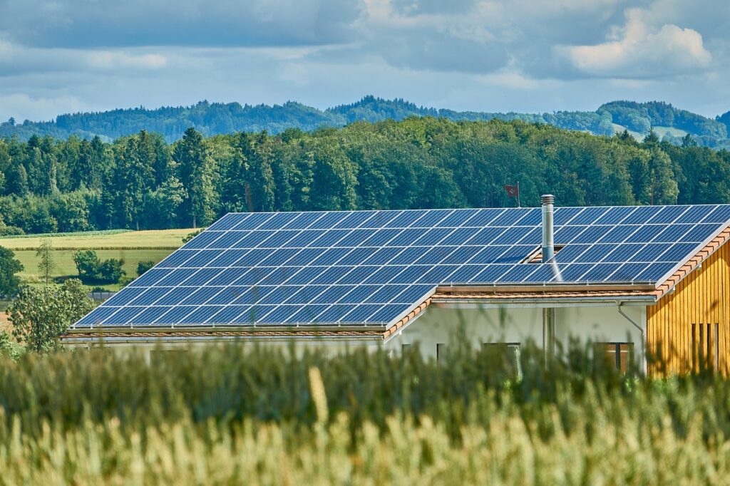 panneau solaire sur toît